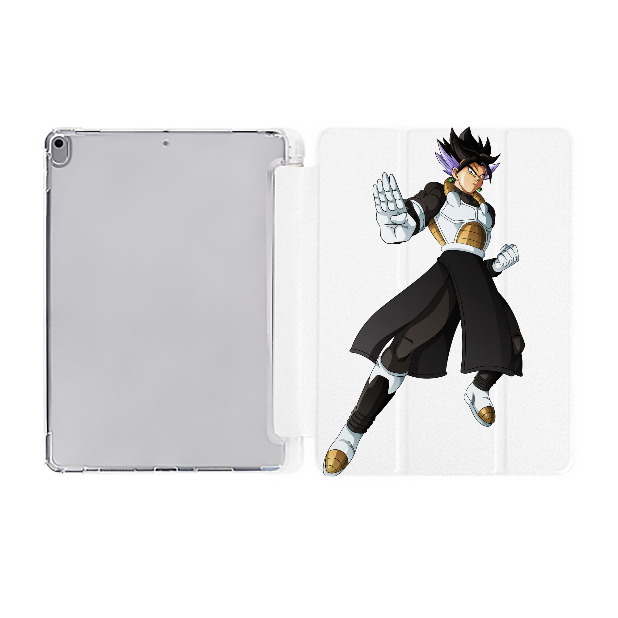 （画像用） ドラゴンボール ベジット DRAGON BALL Vegetto IPad ケース ペン収納付き 三つ折りスタンド PUレザー×シリコン 対応機種9.5/10.5/10.9インチ